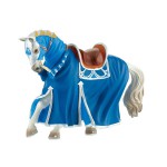 Spielfigur Tunierpferd blau