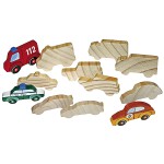 Holzfiguren Fahrzeuge 12er Set