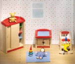 Puppenmöbel Kinderzimmer, 12-teilig