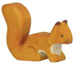 Eichhörnchen, stehend, orange