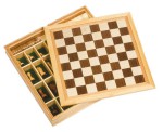 Spiele-Set Schach, Dame und Mühle