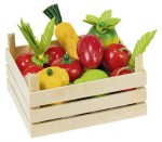 Obst und Gemüse in Kiste, 10-teilig