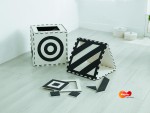 Kreativ Legematte, schwarz-weiß 9-tlg.