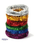 Biegeplüsch metallic 6er Set, 9mm x 2,5m