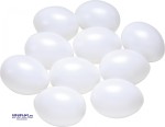 Kunststoff-Eier weiß 50er Set