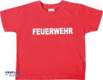 T-Shirt Feuerwehr rot