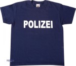 T-Shirt Polizei dunkelblau