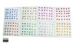 Edelsteine selbstklebend rund, 240er Set